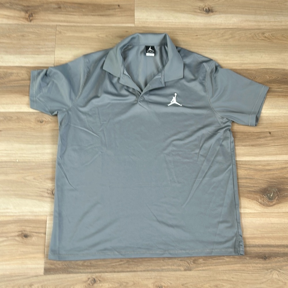 Men’s Nike Dri-fit Gray Polo Shirt Size Large